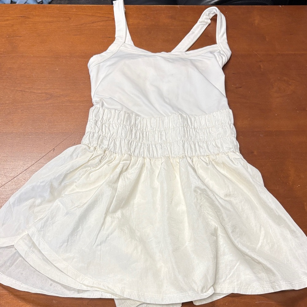 FP Movement by Free People Cream Mini Dress